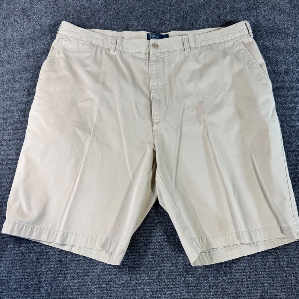 Polo Ralph Lauren Prospect Shorts‎ Mens 44T Tan Khaki Cotton Classic Chino Tall